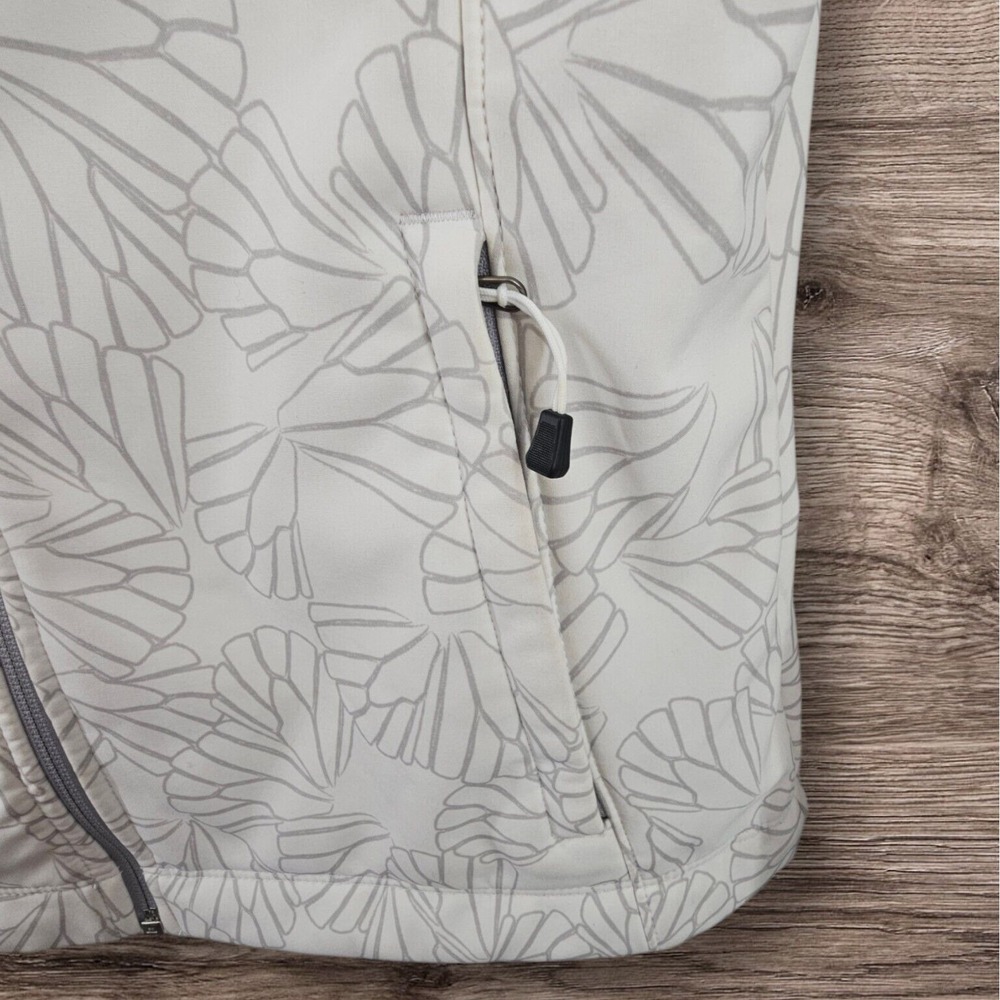 The North Face Jacket Size Medium Women's Apex‎ Barrier Soft Shell Floral White - Picture 7 of 15